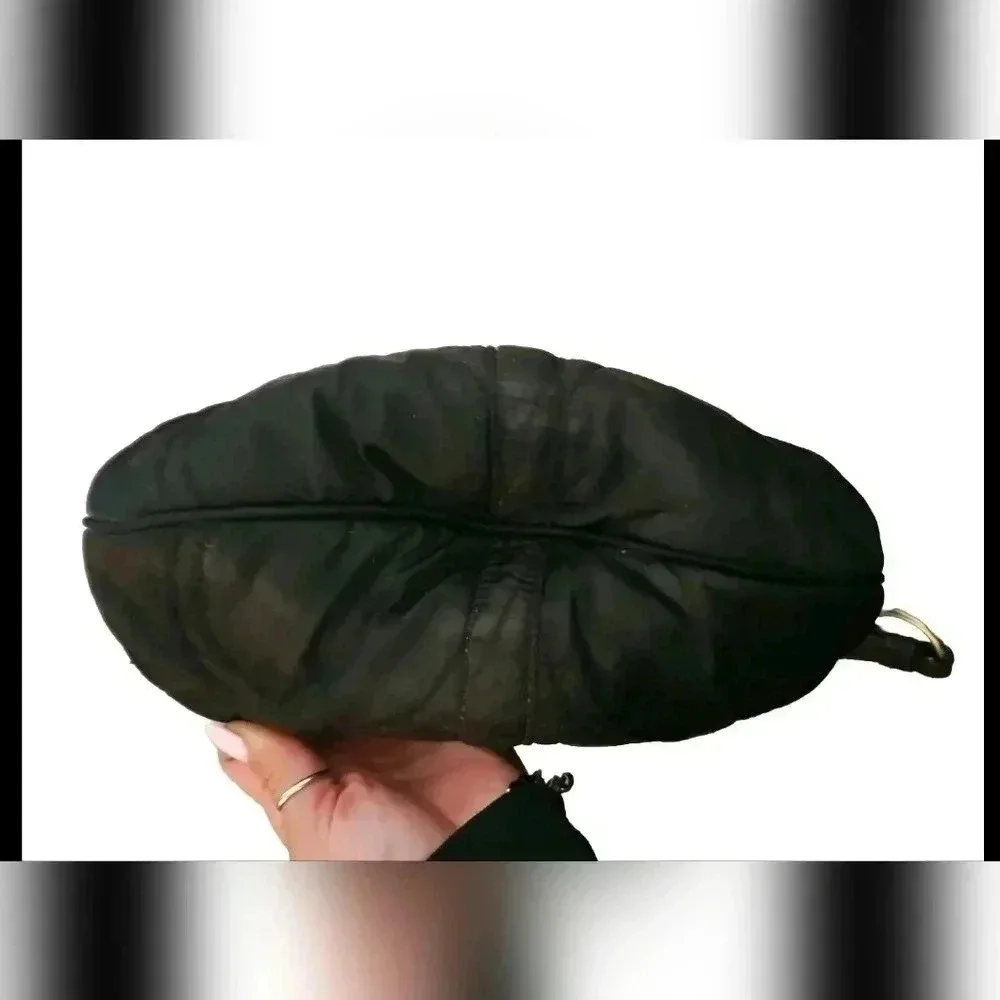 Coach Vintage Y2K Black Quilted Signature Rabbit Fur Trimmed Shoulder Bag - Picture 5 of 13